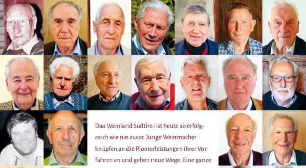 Umschlag mit den 41 Persönlichkeiten Südtiroler Wein- und Kellereigeschichte - zum Vergrößern bitte anklicken