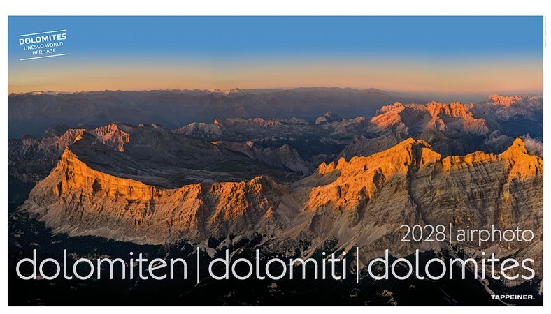 Luftbildkalender Dolomiten 2028