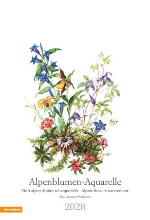 Alpenblumen-Aquarelle Kalender 2028